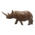 Mid-Century Modern Hand-Carved Wood Rhinoceros Sculpture For Sale