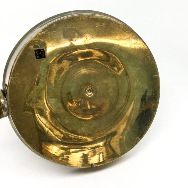 Brass Vintage Brass Candle Holder For Sale - Image 8 of 10