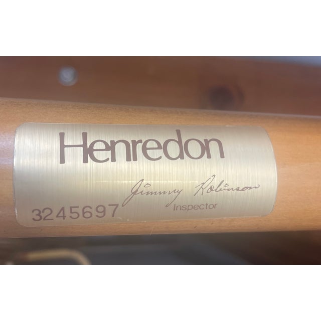 1980s Henredon Bamboo & Mactan Stone Console Table For Sale - Image 5 of 5