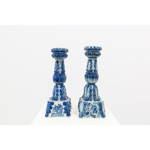 Boho Chic Ceramic Candleholders, 1950s, Set of 2 For Sale - Image 3 of 8