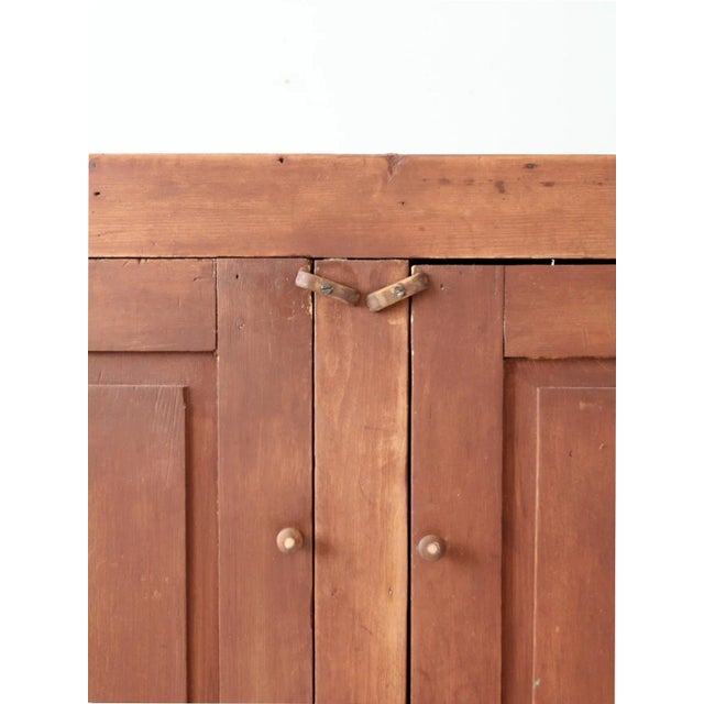 Antique Primitive Cupboard Cabinet For Sale - Image 9 of 13