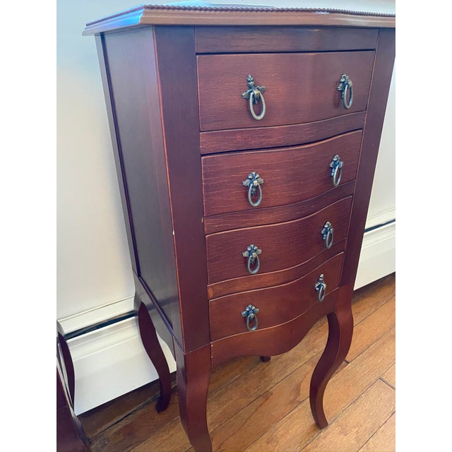 Bombay Company Queen Anne End Tables With Jewelry/Accessories Drawers