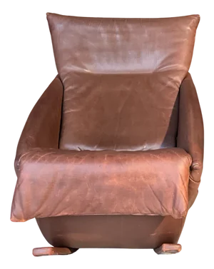 Rocking Chair in Brown Leather from de Sede, Switzerland, 1970s