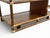 Brown 1970s McGuire Serving Cart - Vintage Organic Modern Bar - Rattan + Mahogany + Raw Hide For Sale - Image 8 of 12