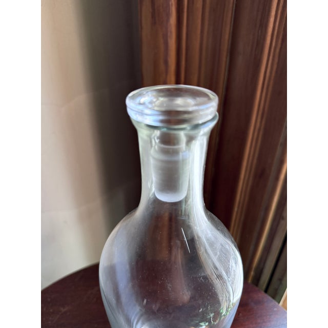 Mid 20th Century Mid-Century Modern Hand Blown Glass Decanter With Ground Stopper For Sale In New York - Image 6 of 8