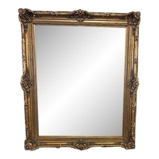Picture Frame ~ 75" Tall Vintage French Louis Ornate Gold Wall Mantle Picture Frame #723 For Sale