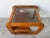 Mid-Century Modern 1970s Mid-Century Modern Lou Hodges Oak & Smoked Glass Top Side Table For Sale - Image 3 of 12