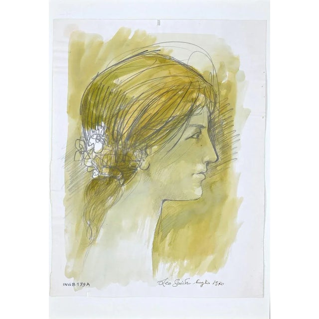 Female Profile is an original Contemporary artwork realized in 1970 by the italian artist Leo Guida. Hand-signed in pencil...
