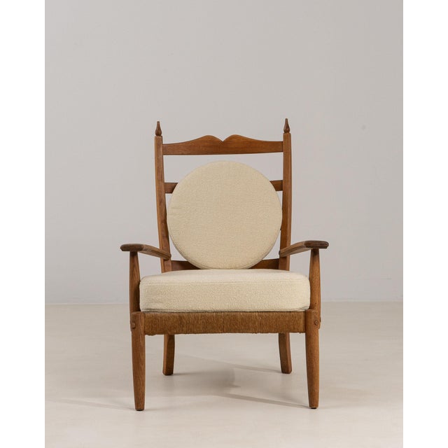 Wood 19th Century France Modern Cream Wood Armchair For Sale - Image 7 of 11