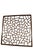 Asian Wall Hanging Square Hardwood Window Panel in Cracked Ice Design For Sale - Image 3 of 7