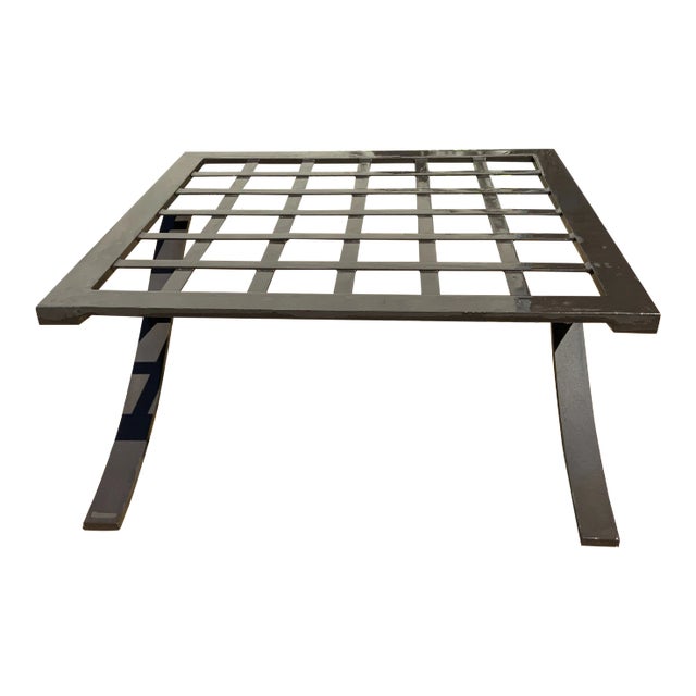 Modern Barcelona Style Patio Ottoman For Sale