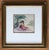 Original frame Work on paper Golden wooden frame with glass pane 40.2 x 39.3 x 3.5 cm This piece has an attribution mark,...