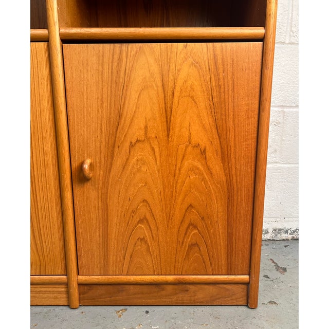 Brown Late 20th Century Mid-Century Modern Danish Teak Bookcase For Sale - Image 8 of 12