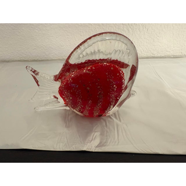 1950s Vintage Trio of Murano Millafiori Angel Fish, Set of 3 For Sale - Image 5 of 11