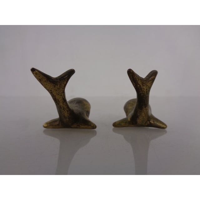Whale-Shaped Brass Paperweights or Knife Rests in the style of Walter Bosse, Austria, 1950s, Set of 4 For Sale - Image 15 of 18