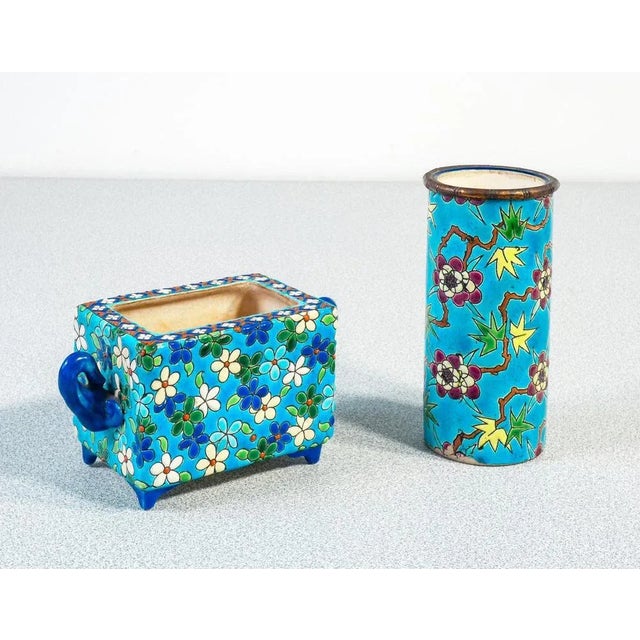 Jars from Emaux De Longwy, 1800s, Set of 2 For Sale - Image 12 of 12