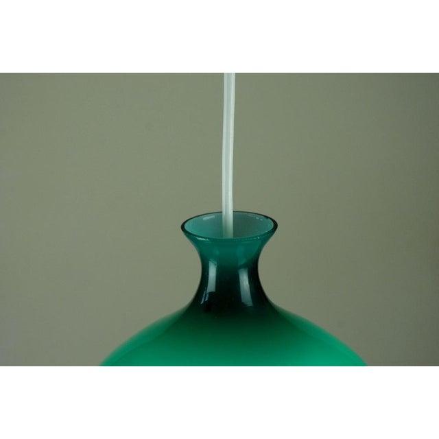 Glass Onion Pendant Lamp by Helge Zimdal for Falkenbergs Lighting, 1960s For Sale - Image 10 of 14