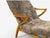 Wood Jio Möbler, Chaise Lounge, Gray Shearling, Elm, Sweden, 1960s For Sale - Image 7 of 13