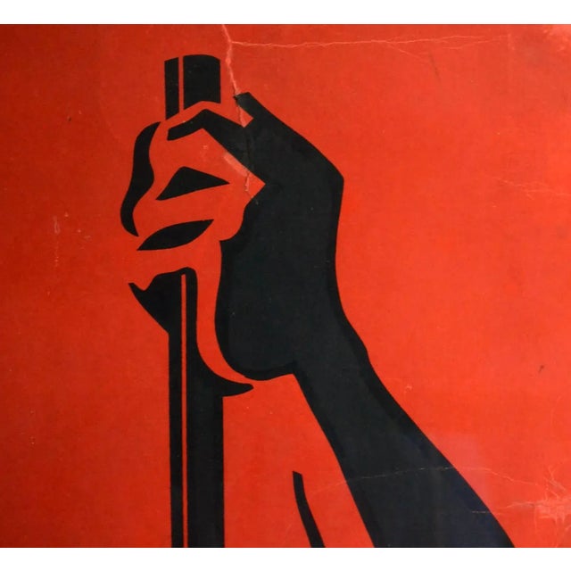 1920s Art Deco Belgian Black and Red Ciney Ovens Poster, 1920s For Sale - Image 5 of 8