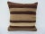 Turkish Striped Wool Kilim Pillow For Sale - Image 4 of 4