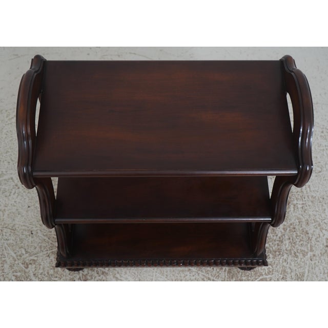 Traditional Bernhardt Furniture Mahogany 3 Tier Table For Sale - Image 3 of 11