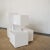Centre Piece Storage Unit in White Lacquered Wood with Red Central Insert in the style of Designer Ludovico Acerbis, 1970s For Sale - Image 6 of 12