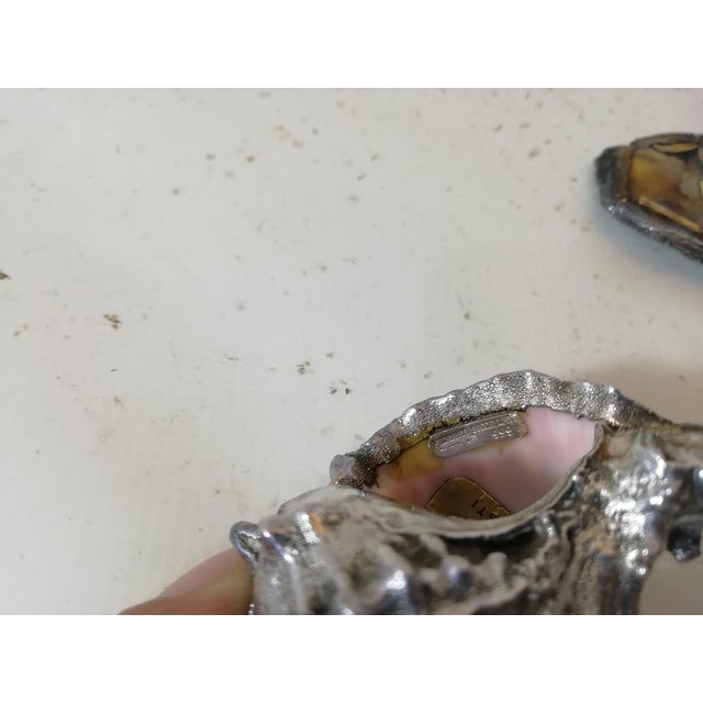 Silver-Plated Shells by Federico Buccellati, Italy, 1940s, Set of 4 For Sale - Image 4 of 13