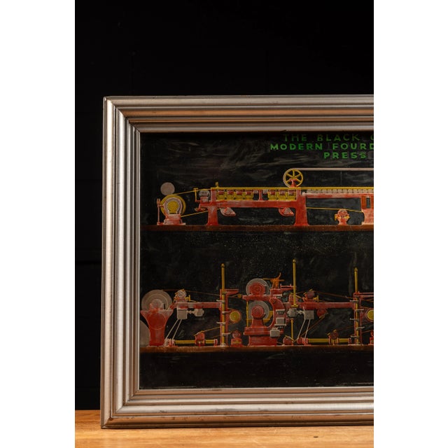 1910s Early 20th Century Lighted Black-Clawson Sign For Sale - Image 5 of 10