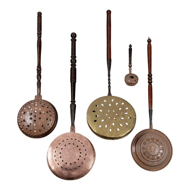 Collection of 5 French Bed Warmers For Sale