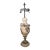 Antique Art Nouveau Marble Devil or Goat Table Lamp For Sale