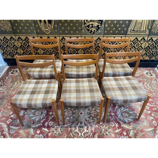 Scandinavian Style Chairs, Set of 6 For Sale - Image 3 of 9