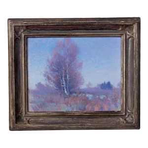 Landscape at Twilight by American Artist George Renouard Dated 1916
