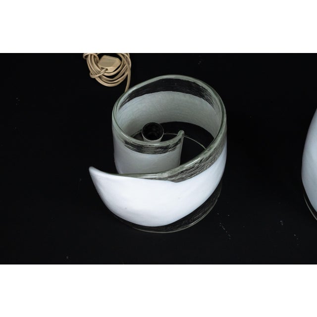 Mid-Century Modern Murano Glass Table Lamps from La Murrina, Italy, 1970s, Set of 2 For Sale - Image 3 of 11