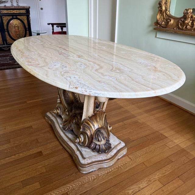 Late 1800s Onyx Top Dining Table For Sale - Image 12 of 12