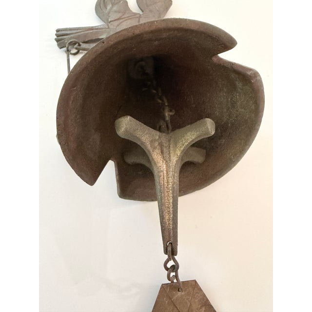 Brown Cosanti Originals Cast Bronze 'Save the Wilderness' Eagle Wind Bell, Chime For Sale - Image 8 of 12