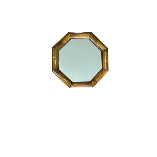 Mid-Century Modern Octagonal Bamboo Framed Mirrors, 1950, Set of 2 For Sale - Image 6 of 9