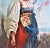 Antique 1800’s Continental Painting of Young Costumed Girl For Sale - Image 4 of 9