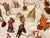 1990s Vintage Collection of Holiday Decorations in Metal Paper Plush Textile For Sale - Image 5 of 9
