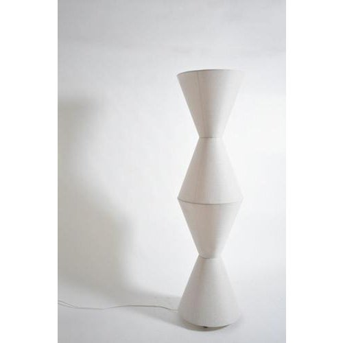 Cones fabric floor lamp, 1970s. Cones fabric superposition floor lamp. Italy, 1970s. Height (cm): 188 Diameter (cm): 50...