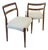 Anne Chairs with Teak Frames by Johannes Andersen for Uldum Møbelfabrik, 1960s, Set of 2 For Sale