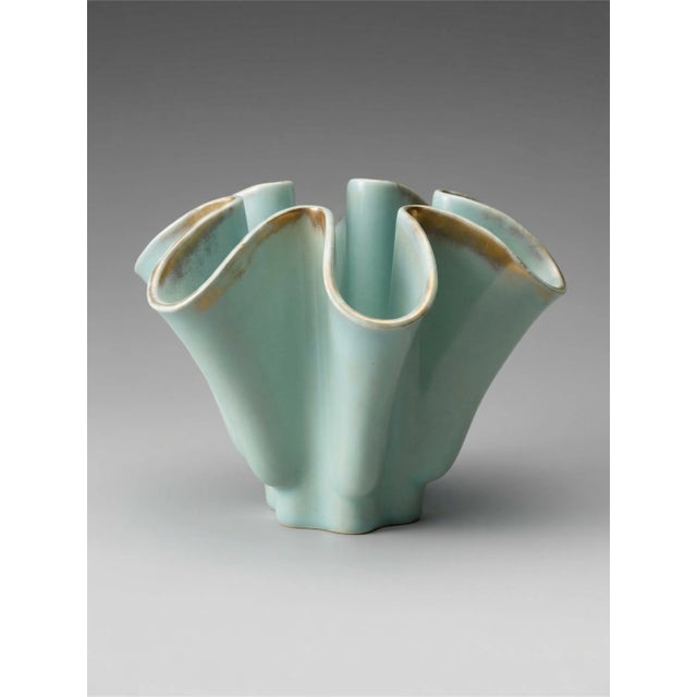 Ceramic Ceramic Model 9005 Vase in Celadon Green by B. Letalle for Saint Clément, 1960s For Sale - Image 7 of 7
