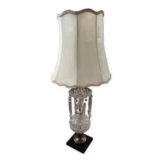 Mid 20th Century Hollywood Regency Boudoir-Style Prism Lamp For Sale