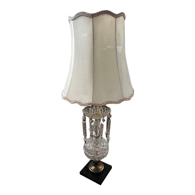 Mid 20th Century Hollywood Regency Boudoir-Style Prism Lamp For Sale