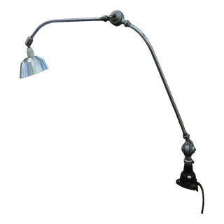 Vintage Industrial Triplex Pendulum Clamp Lamp by Johan Petter Johansson for Asea, Sweden, 1930s For Sale