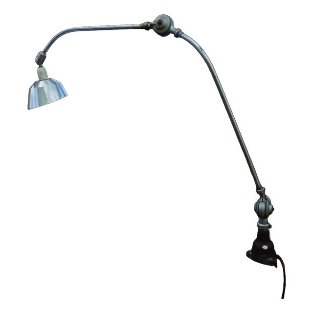 Vintage Industrial Triplex Pendulum Clamp Lamp by Johan Petter Johansson for Asea, Sweden, 1930s For Sale