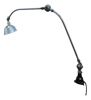 Vintage Industrial Triplex Pendulum Clamp Lamp by Johan Petter Johansson for Asea, Sweden, 1930s