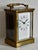 Brass Corniche Carriage Clock Antique French Beveled Glass Mechanical For Sale In Philadelphia - Image 6 of 15