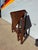 Antique English Carved Oak Folding Side Table – Bobbin Turned Legs For Sale In Los Angeles - Image 6 of 7