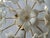 Metal White Daisies Murano Ceiling Light, 1980s For Sale - Image 7 of 15