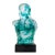 Sculpture of a Female Bust in Murano Glass with Green Reflections from YourMurano For Sale - Image 6 of 10